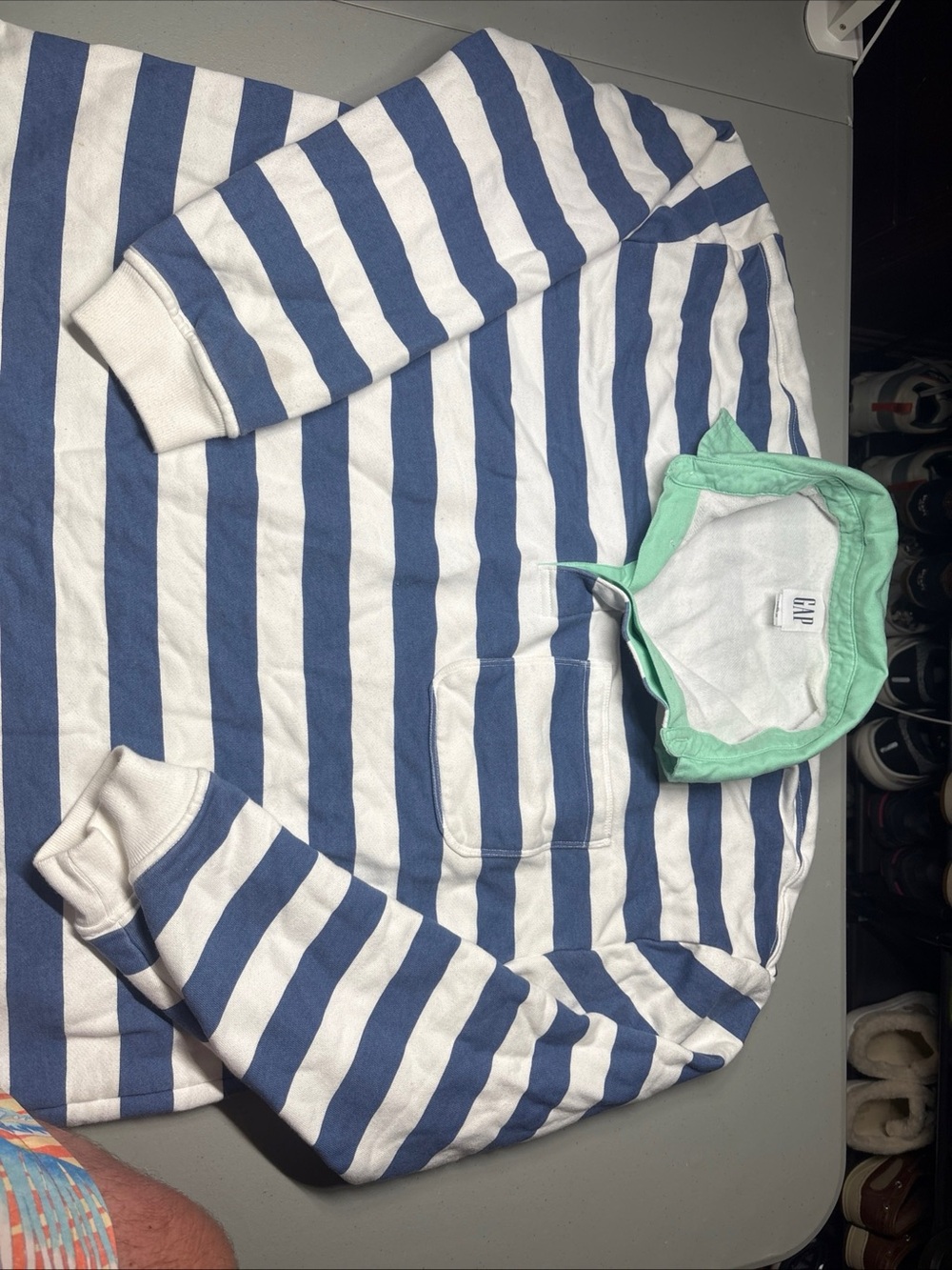 Vintage Gap Rugby Shirt Mens XL 90s Heavy Cotton Long Sleeve Polo Preppy